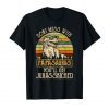 Mens Don't Mess with Papasaurus Funny T-Rex Dad For Fathers Day T-Shirt