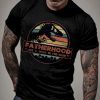 Mens Fatherhood Like A Walk In The Park Jurassic Park Abadass Dad Father T-shirt