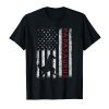 Mens Papasaurus T-Shirt American Flag for Father's day gifts