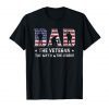 Mens Patriotic Dad The Veteran The Myth The Legend - Veteran Dad