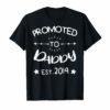 Mens Promoted to Daddy est.2019 First Time Father's Day Gift T-Shirt