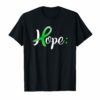 Mental Health Awareness Hope Green Ribbon Shirt for Women