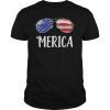 Merica Sunglasses 4th of July T shirt Kids Boys Girls Men US