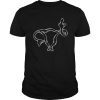 Middle Finger Uterus Art Pro-choice feminist artwork T-Shirt