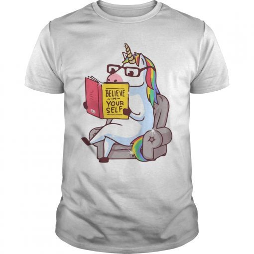 Mr. Unicorn Reads On The Sofa T-Shirt