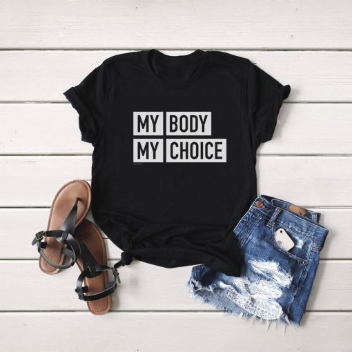My Body My Choice Eco-Friendly Graphic Tees, Unisex T-shirt, Organic Cotton