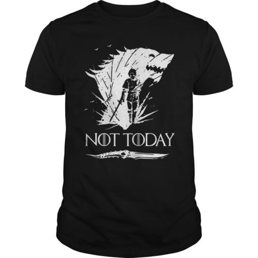 Not Today Death Valyrian Dagger No One Tee Shirt