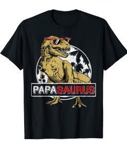 Papasaurus TShirt T rex Papa Saurus Dinosaur Dad Daddysaurus