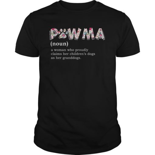 Pawma Definition T-shirt mama Grandma aunt dog lovers T-Shirt