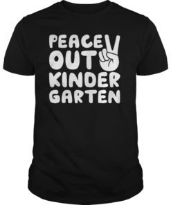 Peace Out Kindergarten T-Shirt Class of 2019 Graduation Gift T-Shirt