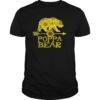 Poppa Bear Sunflower T-Shirt Funny Mother Father Gift