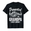 Promoted To Grandpa Est 2019 Shirt First Time New Father Day