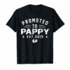 Promoted To Pappy est 2019 T-Shirt Mother's Day Gifts Men
