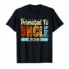 Promoted To Uncle 2019 Shirt Father's Day Gift T-Shirt