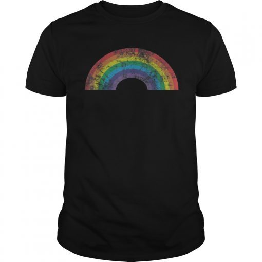 Rainbow Shirt Vintage Retro 80's Style Gay Pride Gift