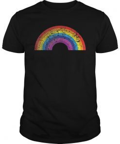 Rainbow Shirt Vintage Retro 80's Style Gay Pride Gift Shirt