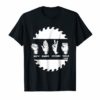 Rock paper scissors table saw t-shirtsRock paper scissors table saw t-shirts