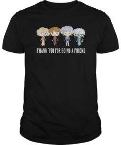 Thank You For-Being A Golden Friend Girls Christmas T-Shirt