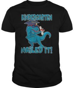 Trex Graduation Kindergarten Nailed It Shirt Boys Kids Gift