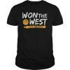 2019 Golden Won The West State Warriors T-Shirt