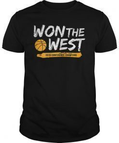 2019 Golden Won The West State Warriors T-Shirt