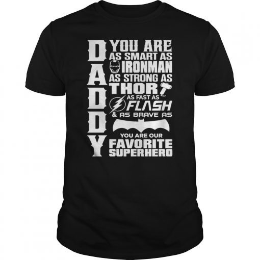 DAD You Are My Favorite Superhero TShirts Father’s Day