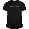 Texas Heartbeat Longhorn State Outline Shirt Gift For Texan T-Shirt