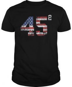 45 Squared Trump 2020 Second Term USA Vintage T-Shirt
