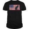 4th Of July Cat Shirt Meowica American Flag USA Gift T-Shirt