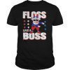 4th of July Floss Like a Boss Shirt Kids Boys Girl Uncle Sam T-Shirt