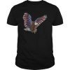 4th of July USA American Flag Eagle Colored Wings T-Shirt