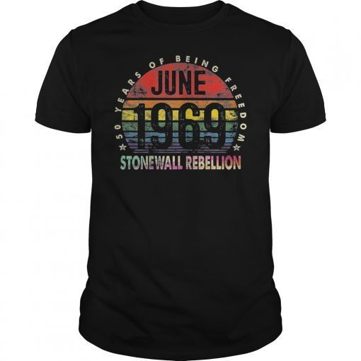 90's Style Stonewall Riots 50th NYC Gay Pride LBGTQ Rights Tee Shirt