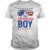 All American Boy 4th of July Men Family Matching Sunglasses Shirt