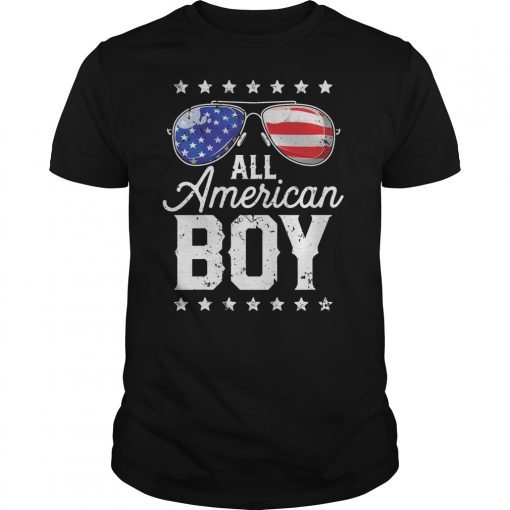 All American Boy 4th of July T shirt Boys Kids Sunglasses