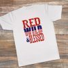 America Flag T-Shirt, 4th of July shirt, Red Wild and Blessed American Women's Tshirt, July 4th shirt