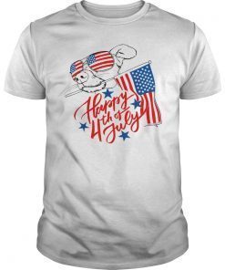 American Flag Patriotic Pitbull T-Shirt 4th of July USA Shirt