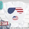 American Patriotic Sunglasses Flag T-shirt- independence day shirt-4th of july shirt