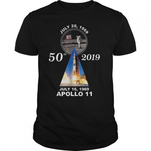 Apollo 11 50th Anniversary Moon Landing T-shirts