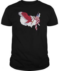 Bald Eagle Mullet 4th of July Gifts American Flag Merica USA T-Shirt