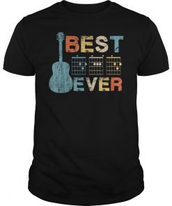 Best Dad Ever Guitar Chords Musician Funny Father Day Gift T-Shirt