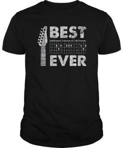 Best Dad Ever Guitar Shirt Dad Chords tshirt TShirt