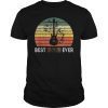 Best Guitar Dad Ever Shirt Music Vintage Fathers Day Gifts T-Shirt