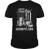Best Truckin' Grandpa Ever Flag T-Shirt Father's Day Shirt