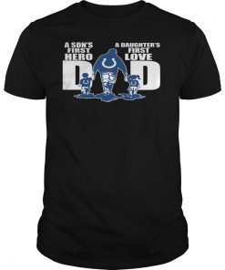 Colts Dad a sons first hero a daughter first love T-shirt Design