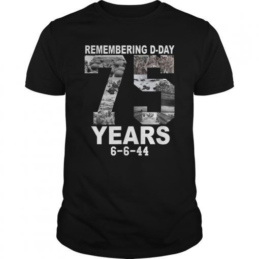 D-Day 75th Anniversary June 6th, 1944 WWII Memorial T-Shirt