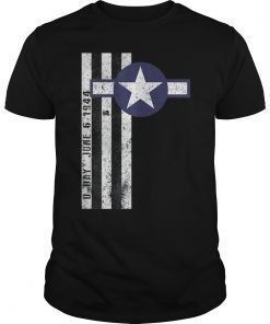 D-Day Normandy Invasion Stripes & Air Corps Roundel Vintage Shirt