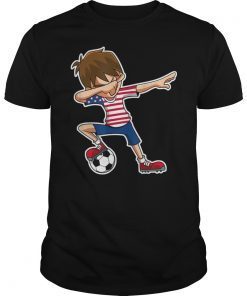 Dabbing Soccer Boy USA Shirt, United States Jersey, American