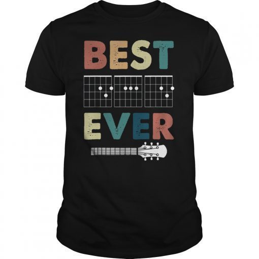 Dad Chords T shirt Best Dad Ever Guitar Gift Tee Shirt