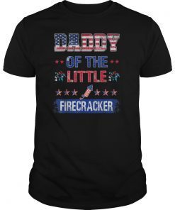 Daddy Of The Little Firecracker 4th Of July Pregnancy Shirt