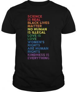 Distressed Science Is Real Black Lives Matter Pride T Shirt